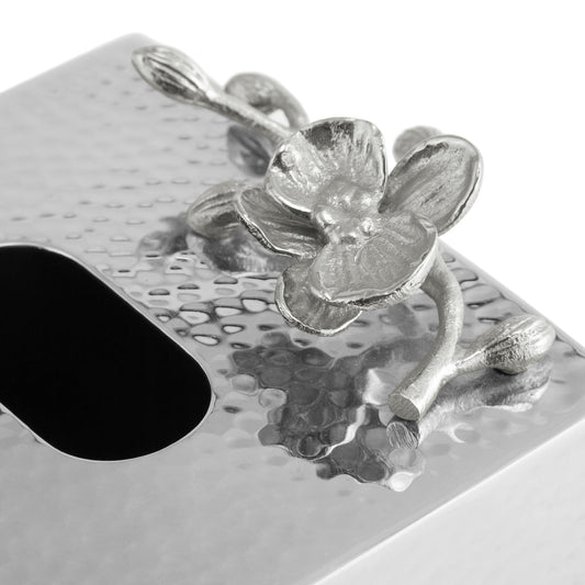 White Orchid Napkin Holder Box