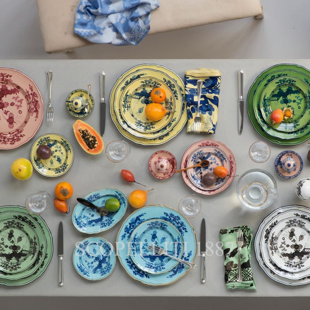 Oriente Italiano Malachite Flat Plate