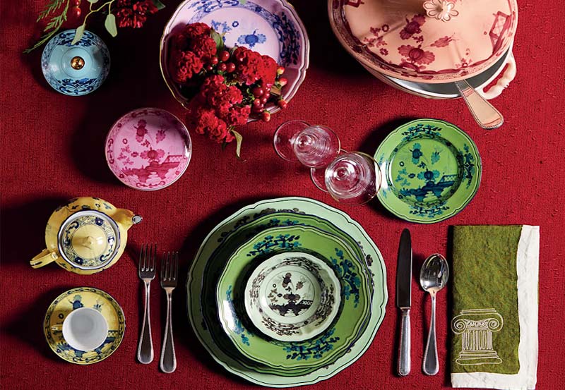 Oriente Italiano Malachite Charger Plate