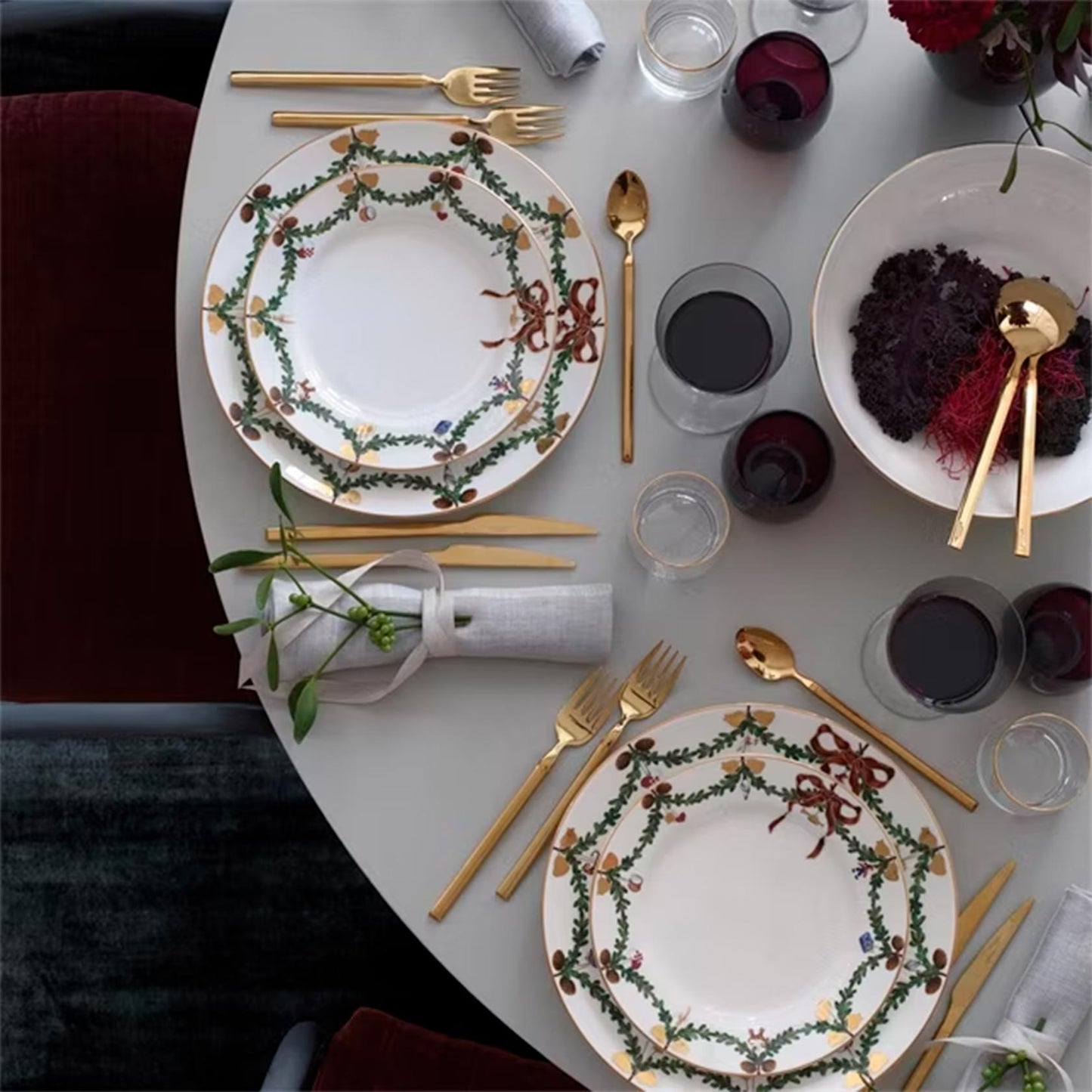 Star Fluted Christmas Plate