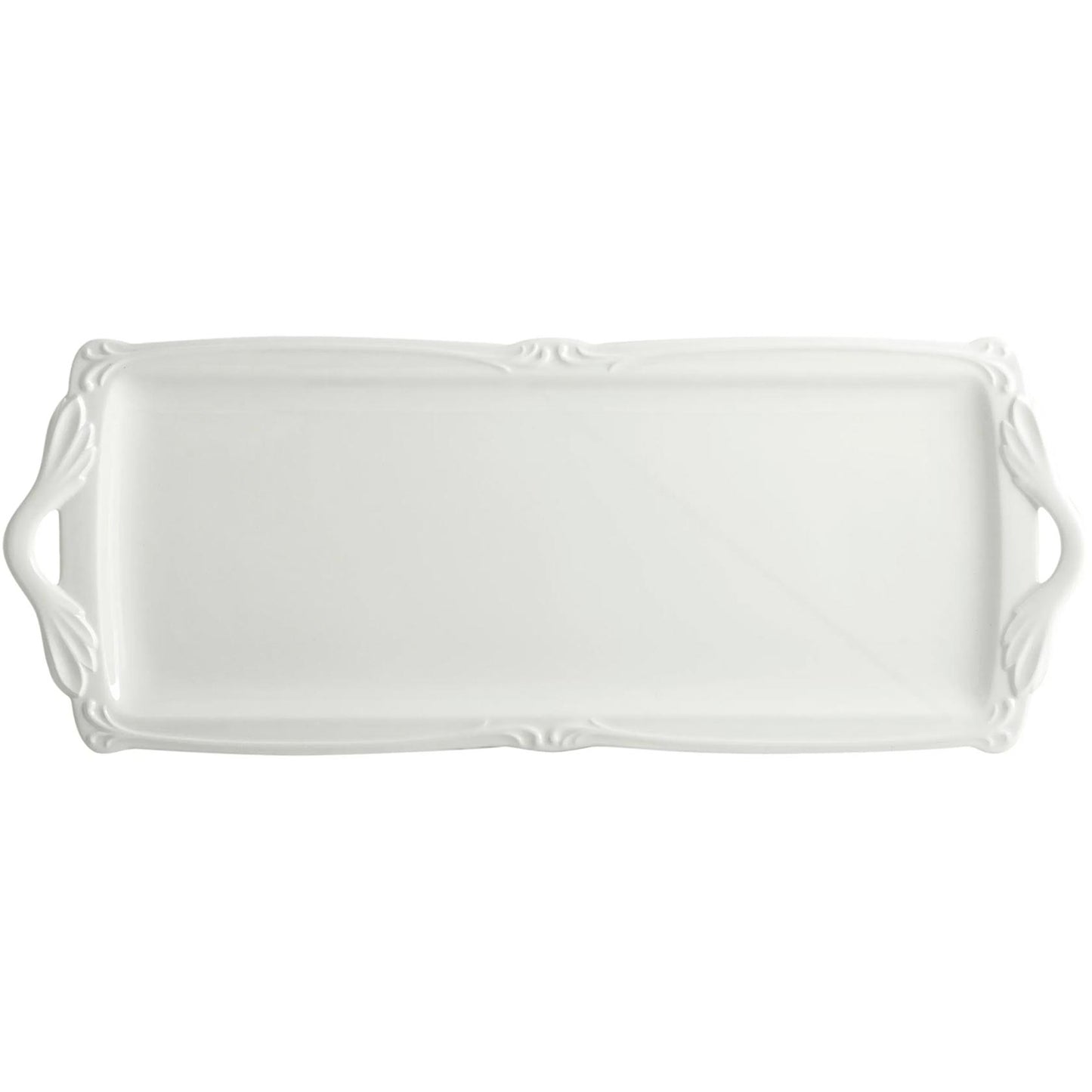 Rocaille White Oblong Serving Tray