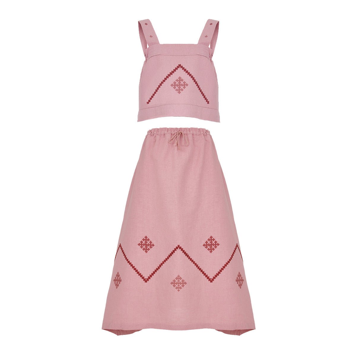 SANAHIN SET IN DUSTY ROSE