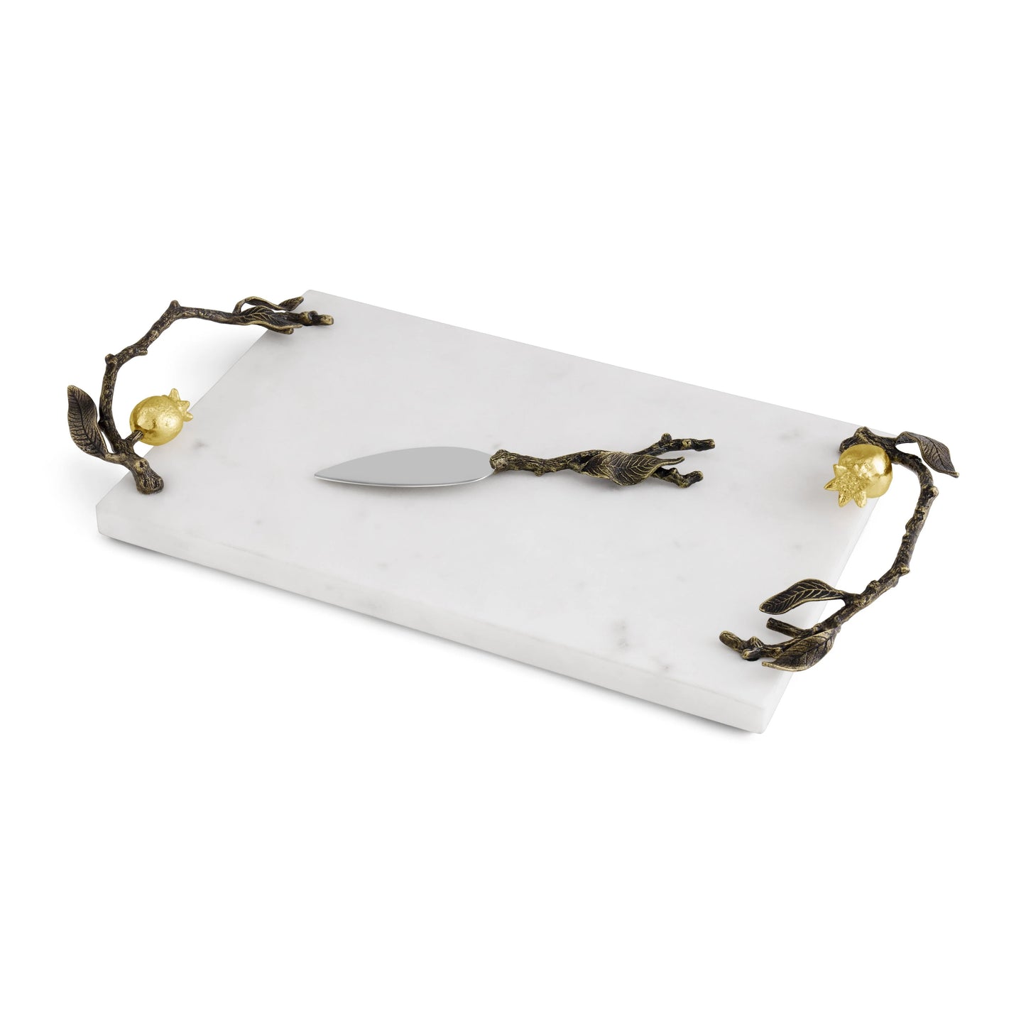 Pomegranate Small Cheese Board with Knife /L