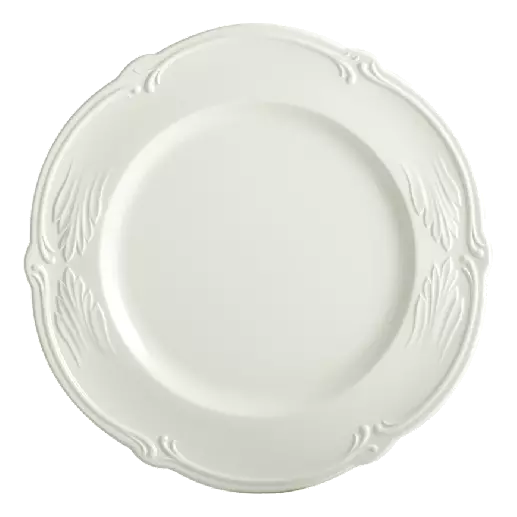 Rocaille White Set of 4 Dinner Plates