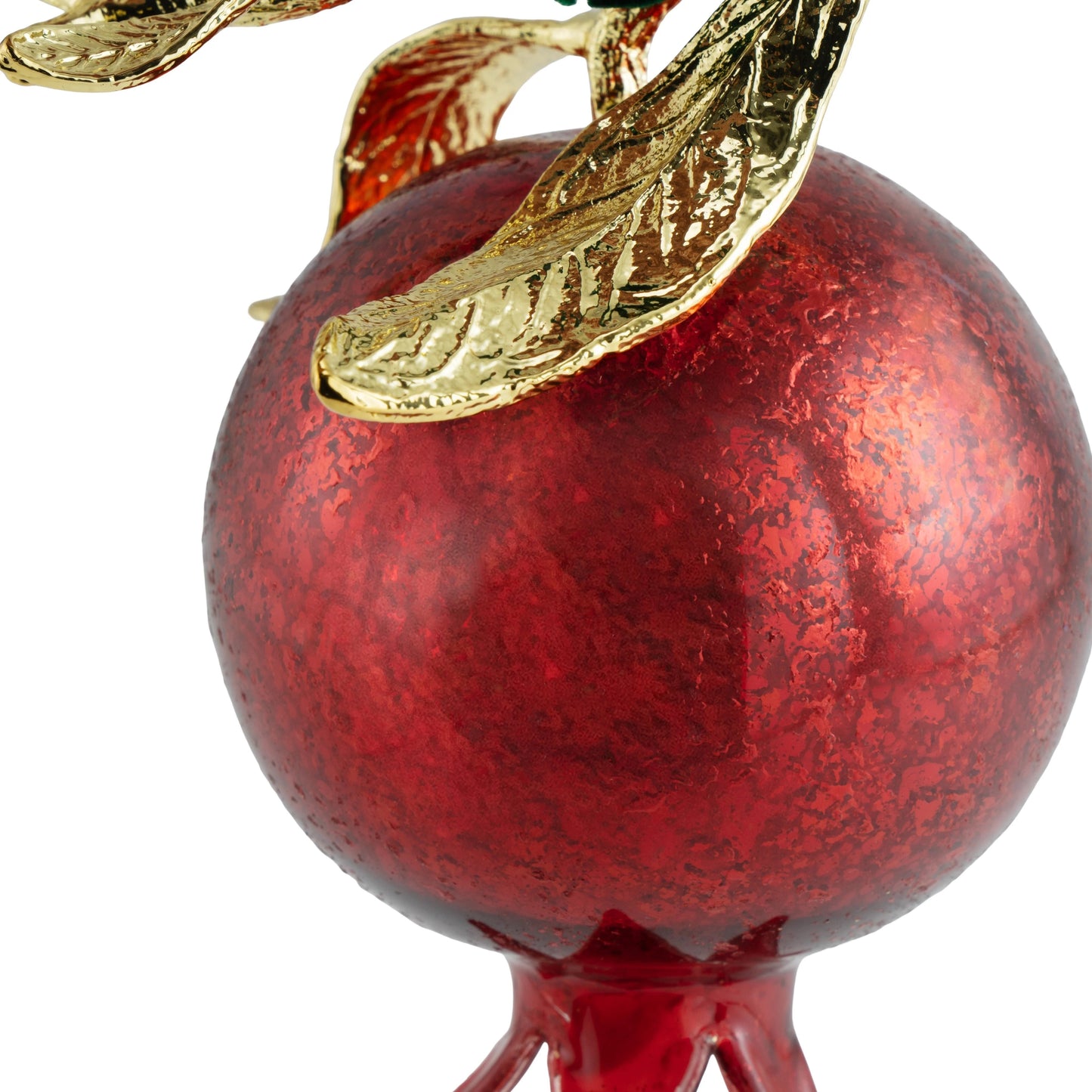 Pomegranate Glass Ornament / Red