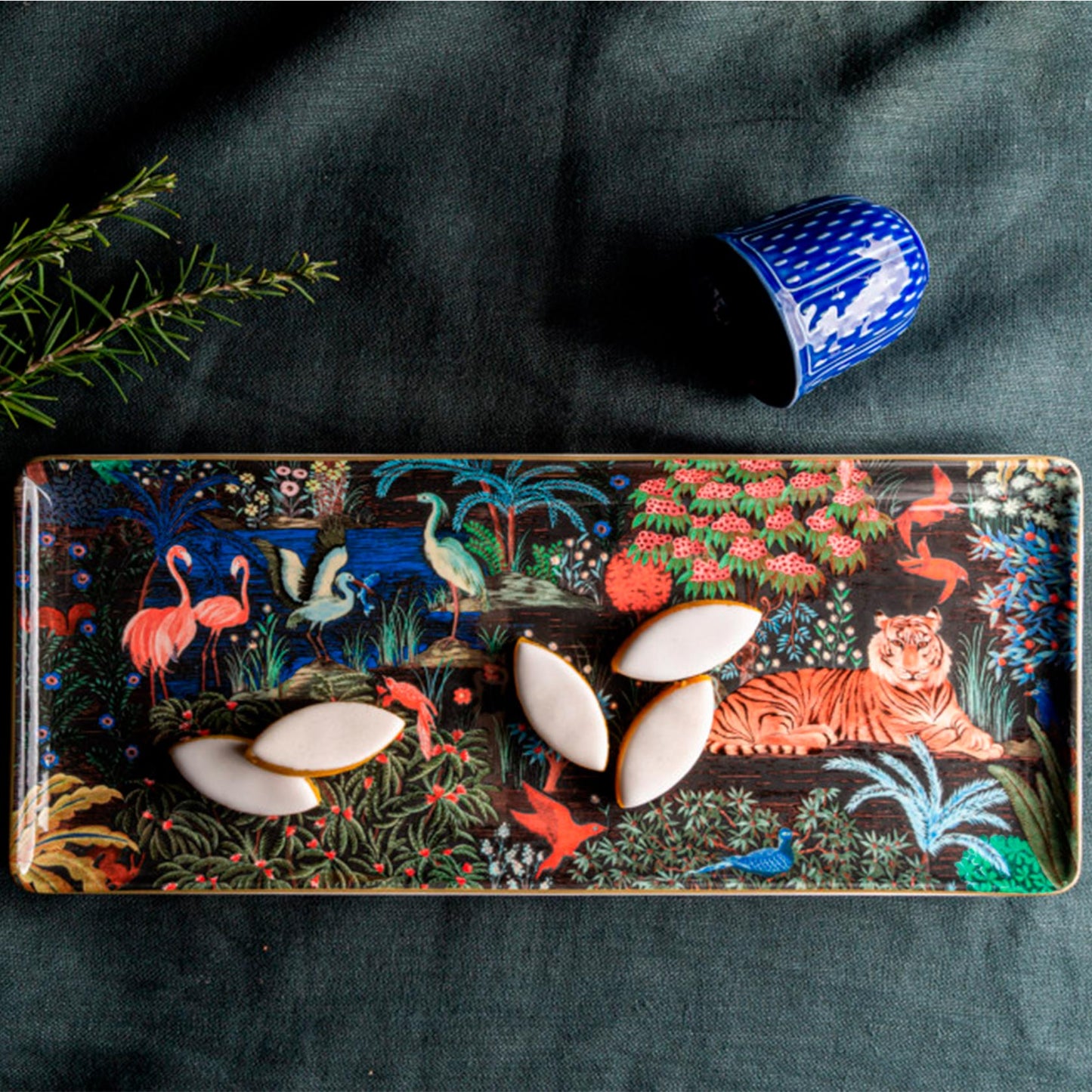 Jardin Du Palais Oblong Serving Tray