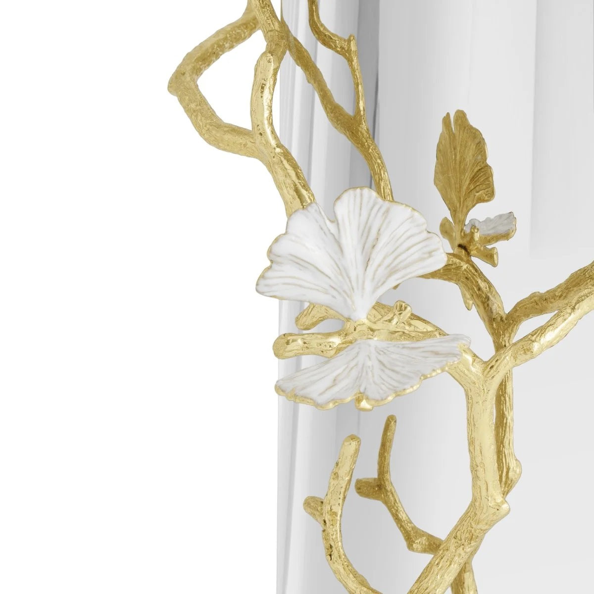 Butterfly Ginkgo Gold Vase /L