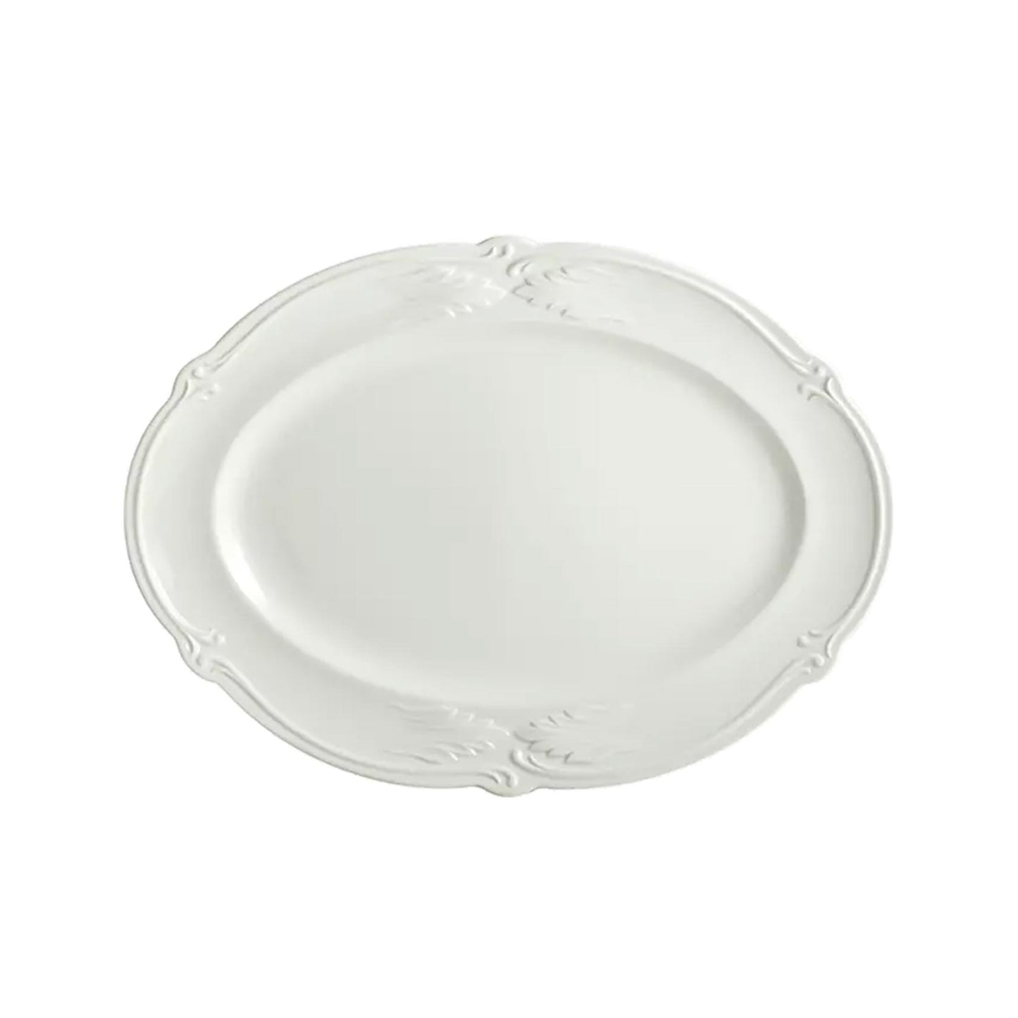 Rocaille White Oval Platter