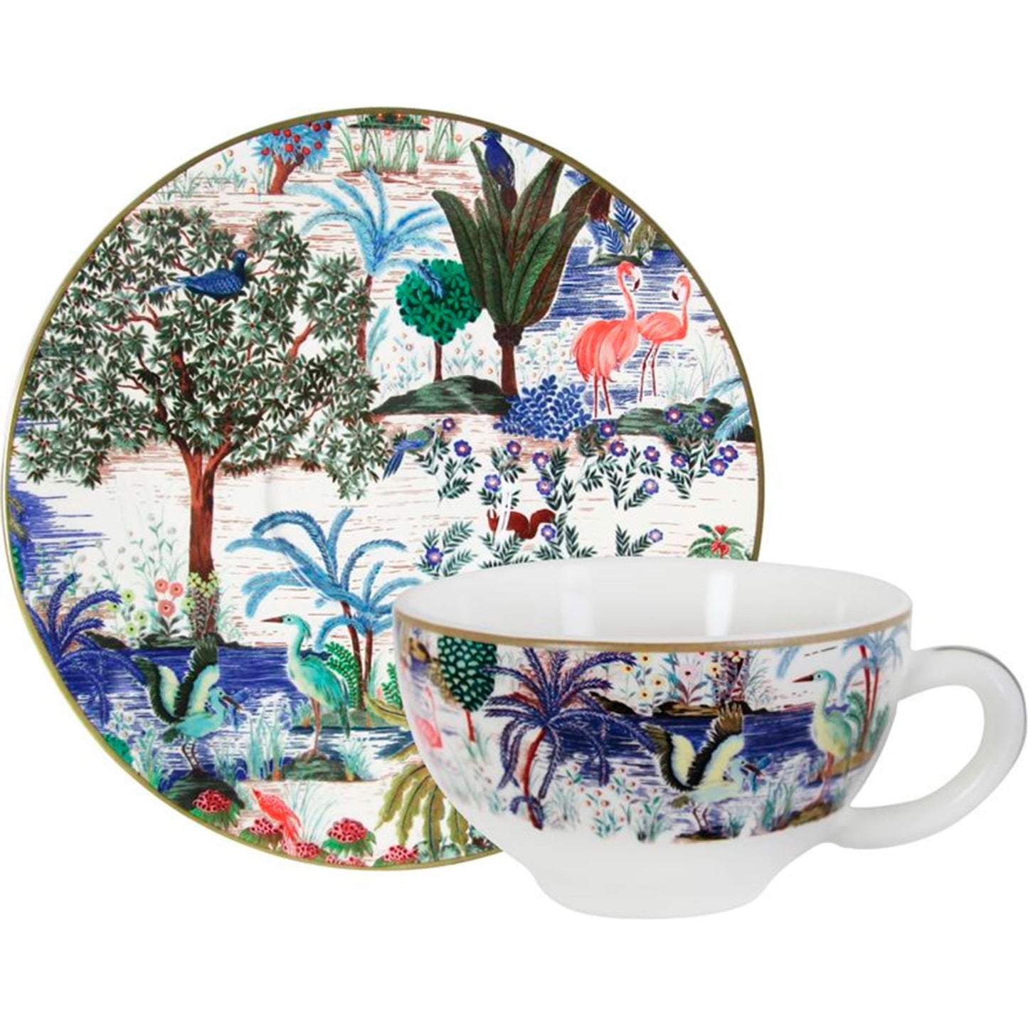 Jardin Du Palais Set of 2 Tea Cups&Saucers
