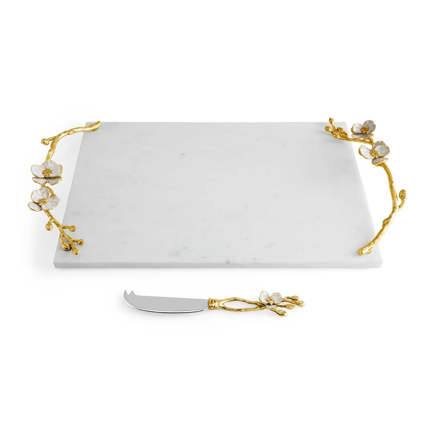 Orchid Cheese Board with Knife /Large