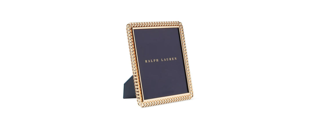 Ralph Lauren Blake gold photo frame, an elegant wedding gift