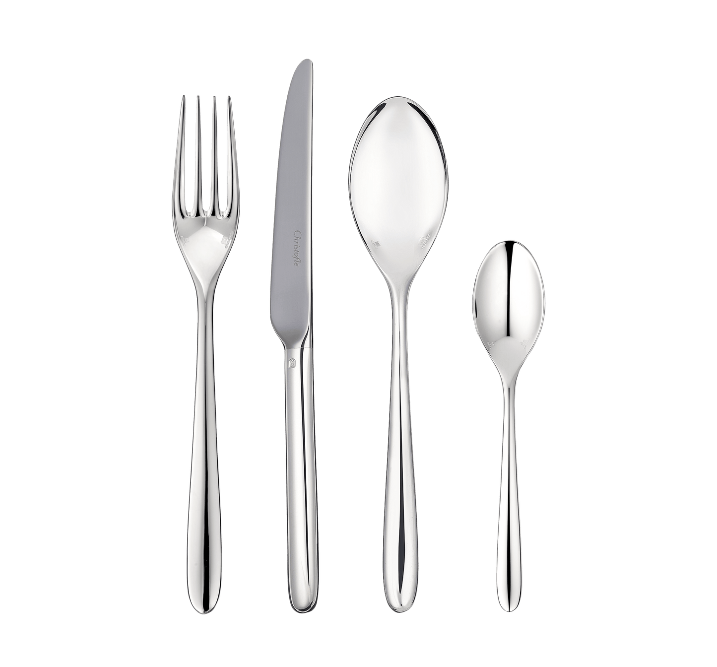 MOOD Easy 24-Piece Silver Plated Flatware Set for 6 people