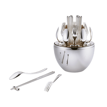 Mood Asia silver-plated flatware set for 6 people 24 pieces