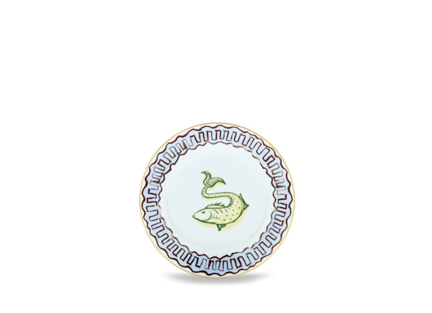 Il viaggio di Nettuno Sky Blue Dessert Plate