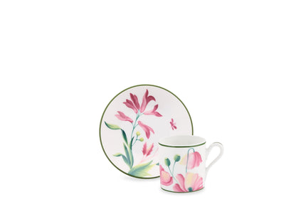 Florenza Set of 2 Coffee Cups and Saucers