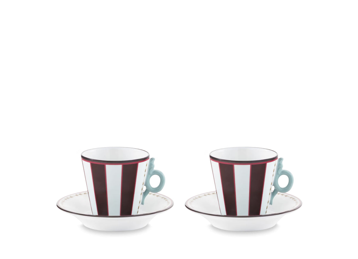 Fortunae Set of 2 Coffee Cups and Saucers