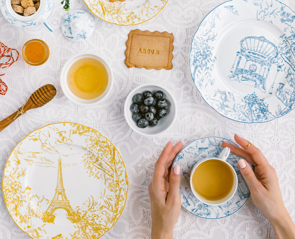 TOUT PARIS AD CUP & SAUCER,