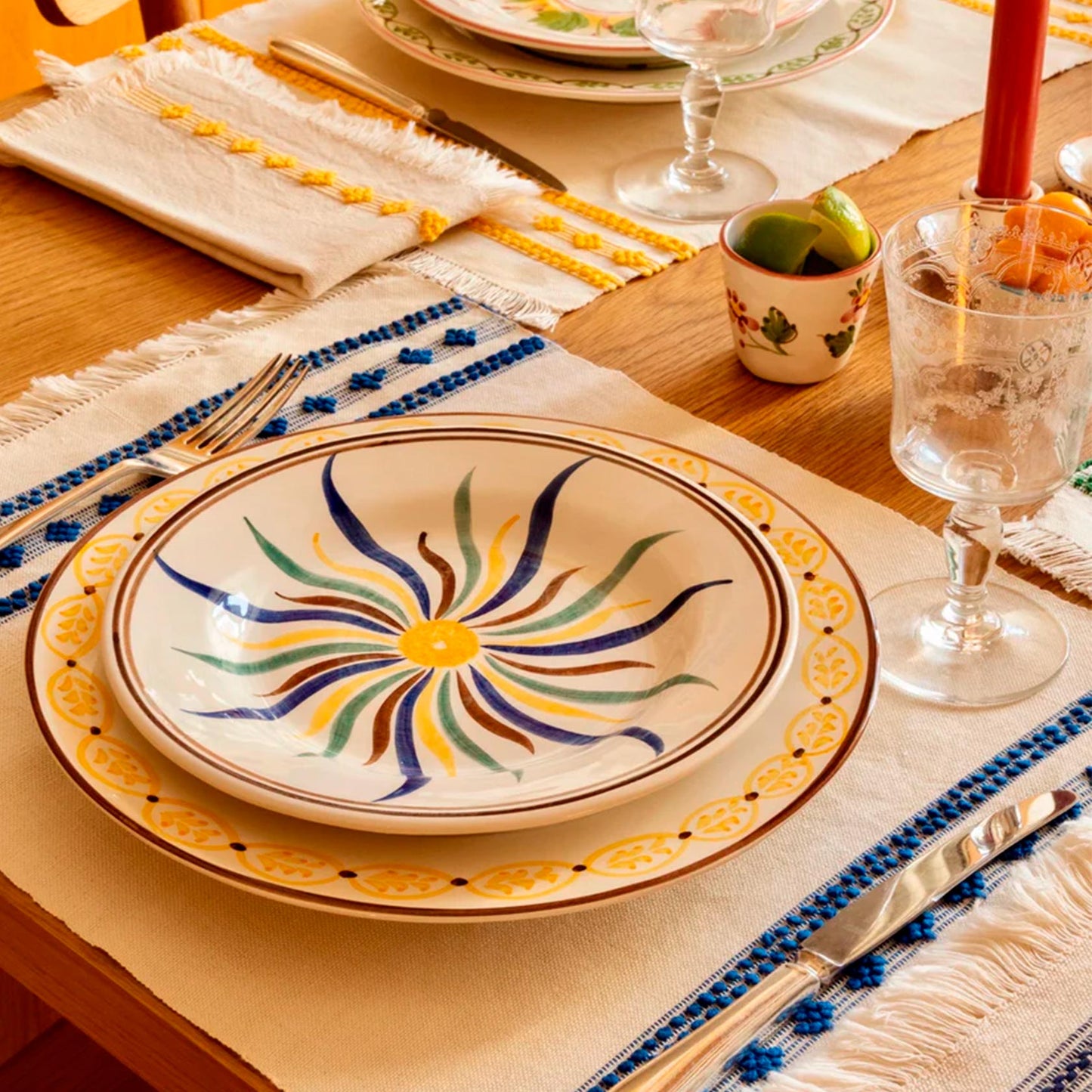 Cosmos Blue Salad / Dessert Plate