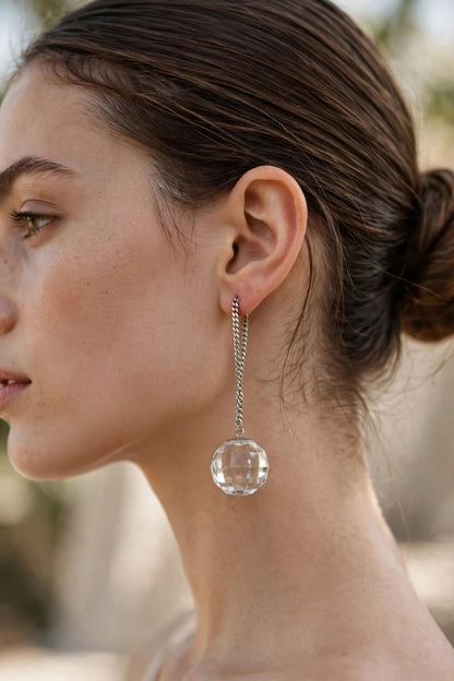 Face Ch Stud Earrings