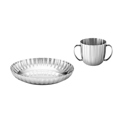 Bernadotte Child Set, Deep Plate & Cup, 2 Pcs.