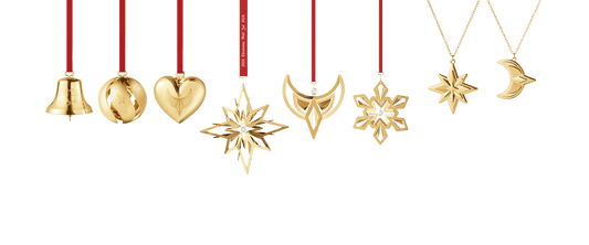 Ornament Gift Set, 8Pcs Gold Plated