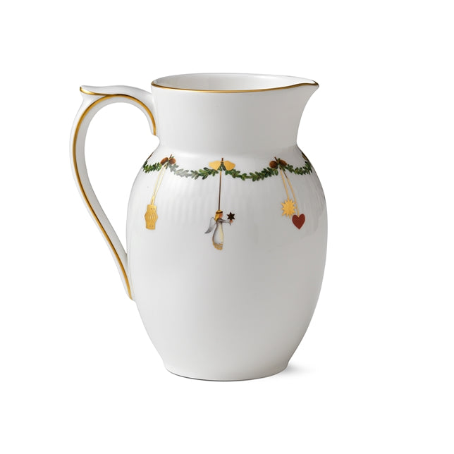 Star Fluted Christmas Jug