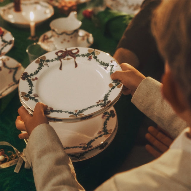 Star Fluted Christmas Plate