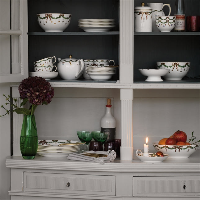 Star Fluted Christmas Jar With Lid