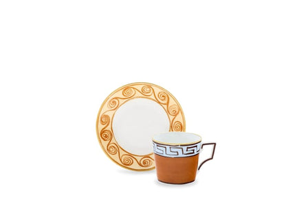 Il viaggio di Nettuno Terracotta Coffee Set For Two