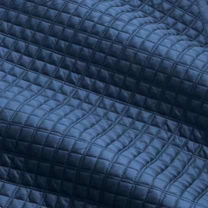 Argyle Navy Bedcover 275x235