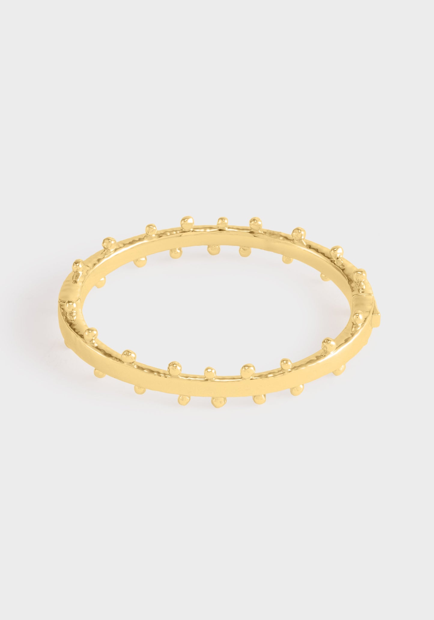 Milos Gold Hinged Bangle