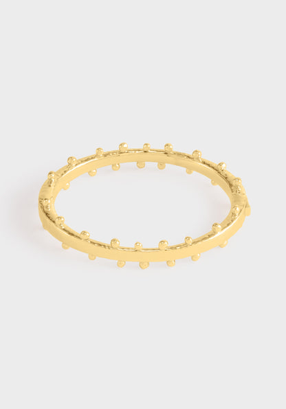 Milos Gold Hinged Bangle