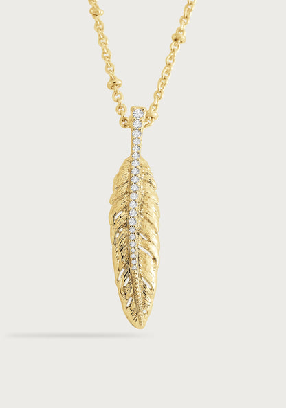 Feather Small Pendant Necklace