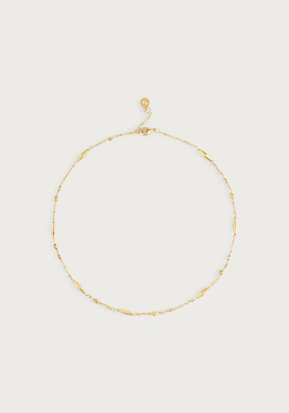 Milos Multi Beaded Necklace - Gold