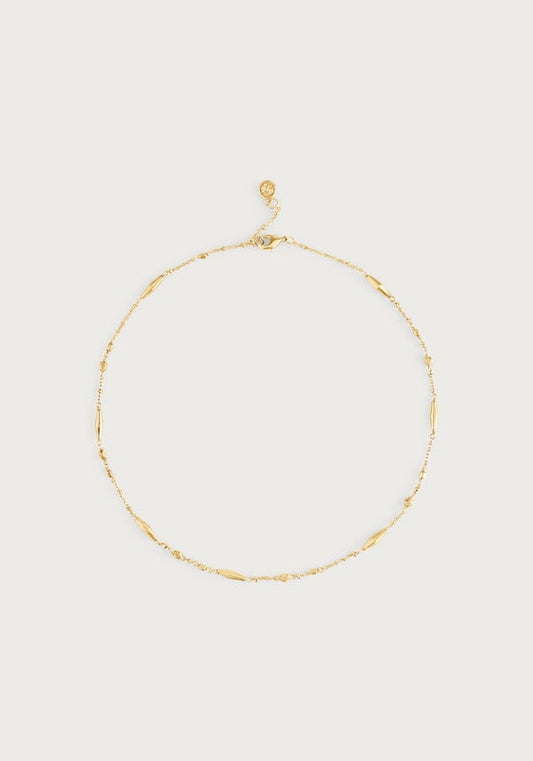 Milos Multi Beaded Necklace - Gold