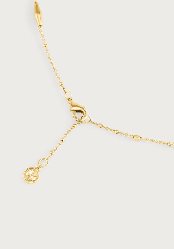 Milos Multi Beaded Necklace - Gold