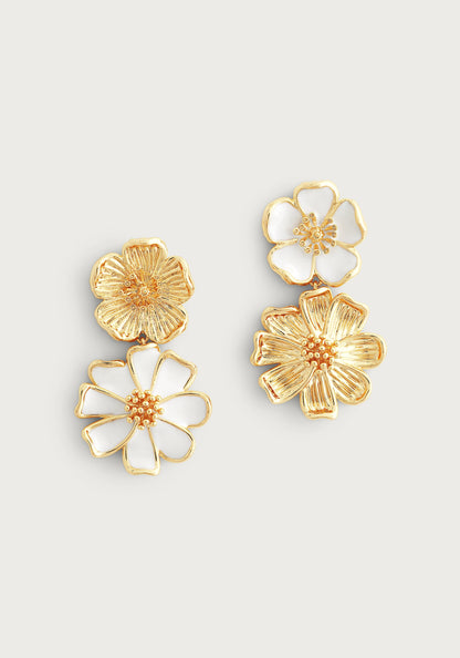 Վայրի ծաղիկների խառը կաթիլային ականջօղեր