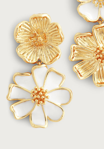 Վայրի ծաղիկների խառը կաթիլային ականջօղեր