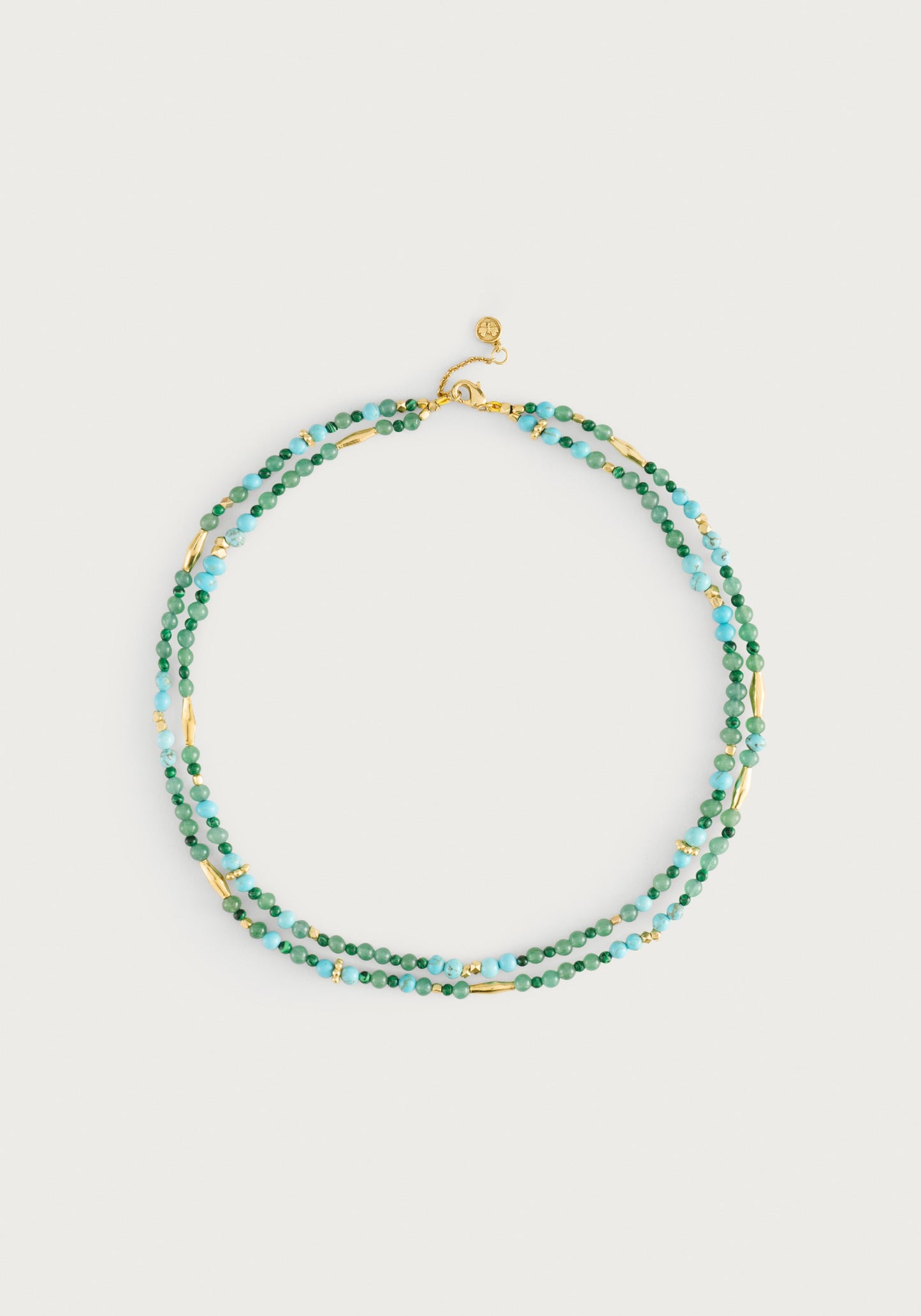 Milos Beaded Necklace - Turquoise