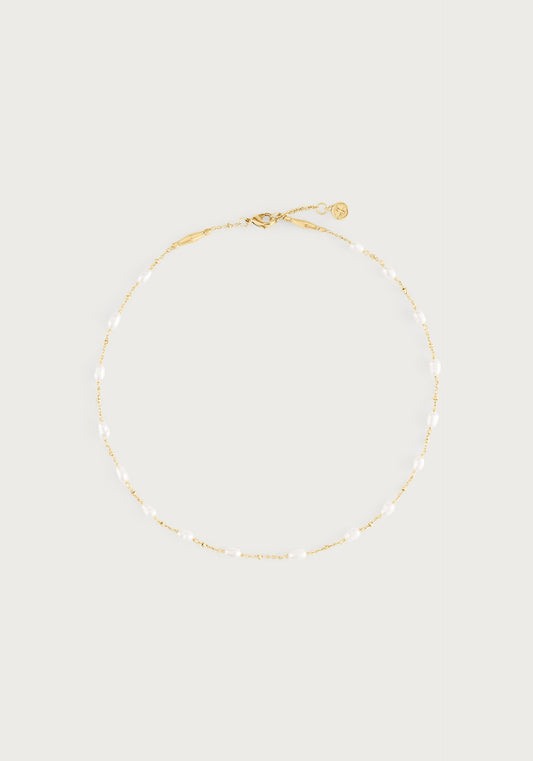 Milos Multi Beaded Necklace - Pearl by Anabel Aram