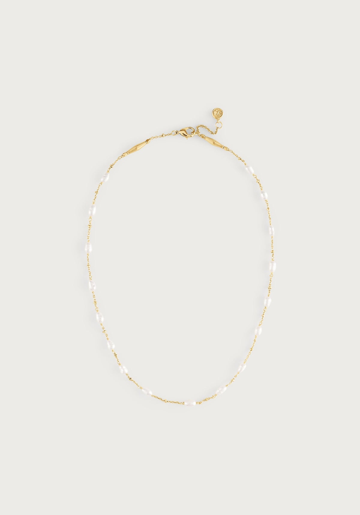Milos Multi Beaded Necklace - Pearl