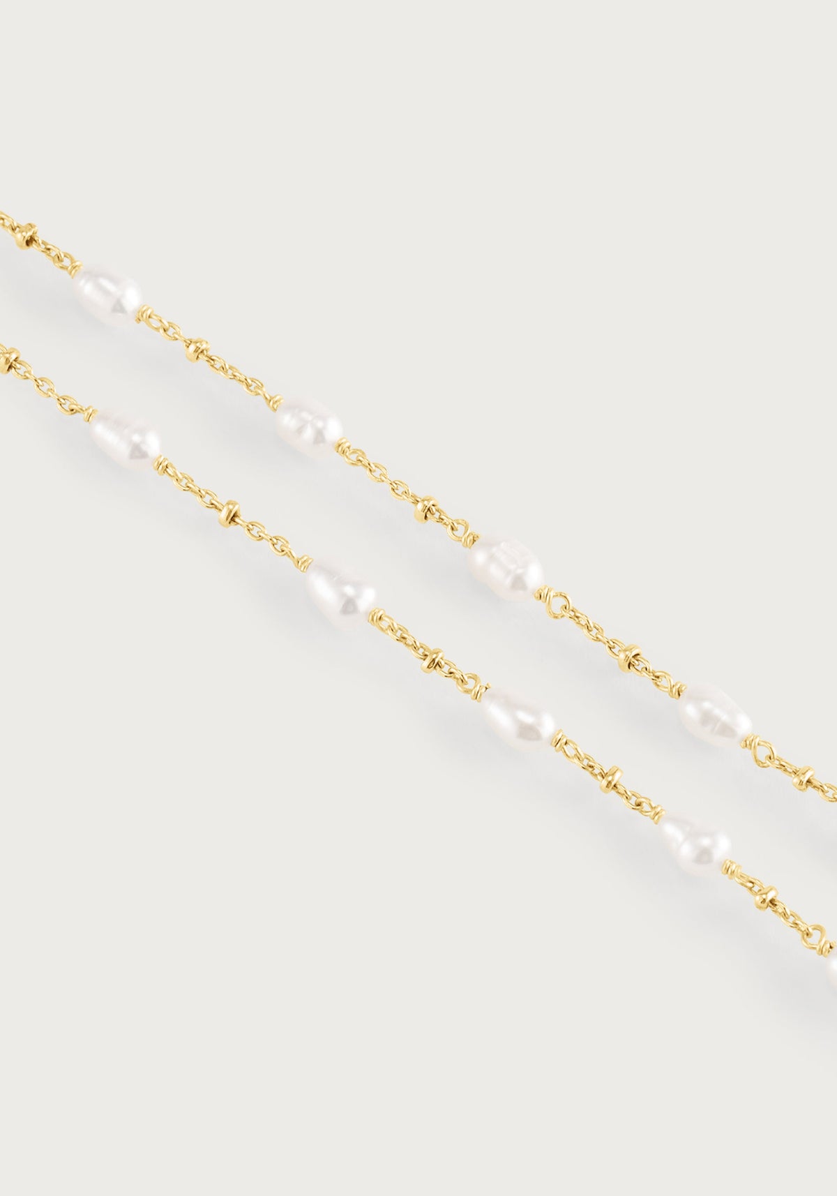 Milos Multi Beaded Necklace - Pearl
