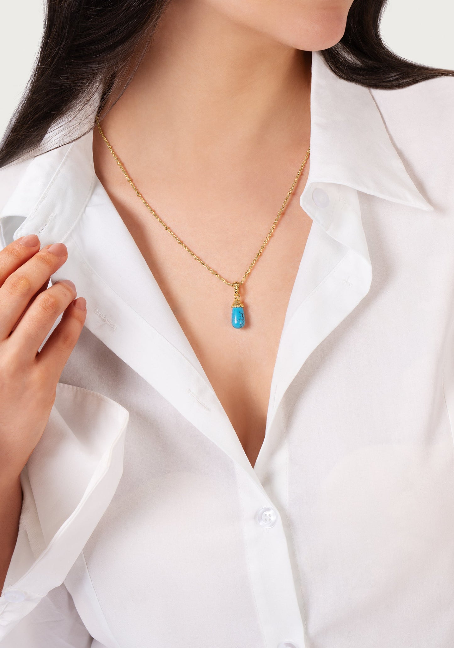 Milos Stone Drop Charm