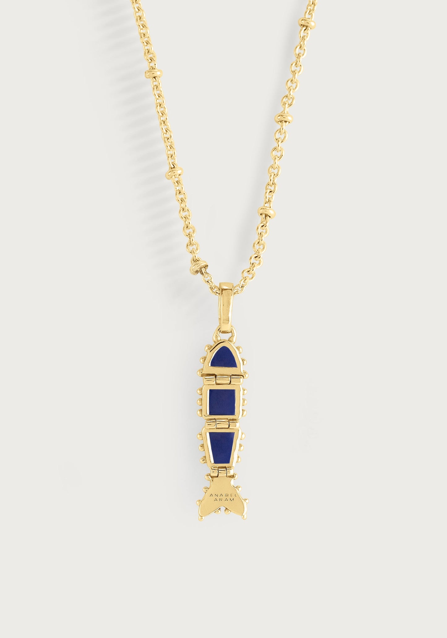 Milos Stone Fish Charm - Lapis