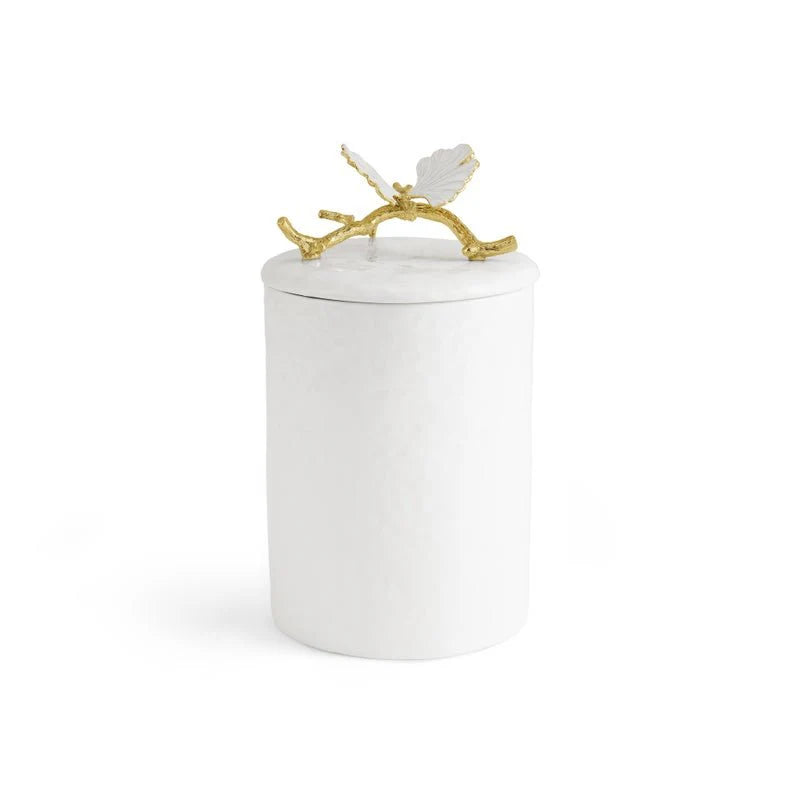 Butterfly Ginkgo Gold Porcelain Canister S