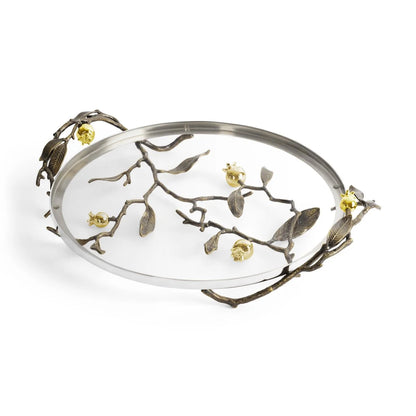 Pomegranate Glass Platter