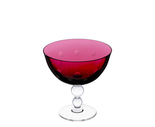 Bubbeles footed cup red