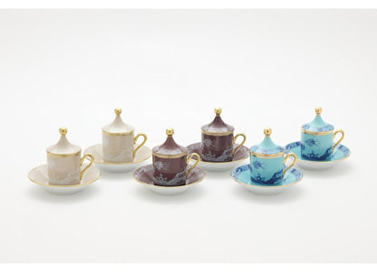 Oriente Italiano Castagna Coffee Set For Two