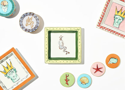 Il viaggio di Nettuno Terracotta Trinket Box