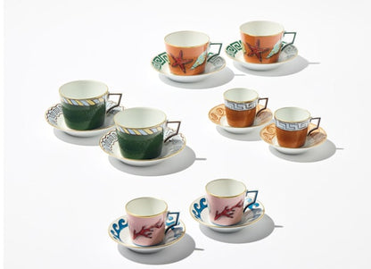 Il viaggio di Nettuno Pine Green Coffee Set For Two